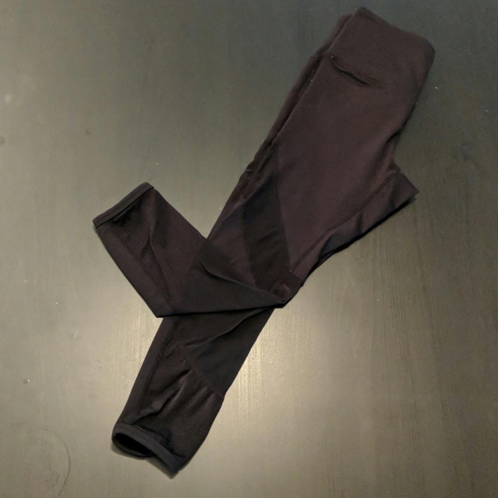 Black and mesh calf leggings NWT